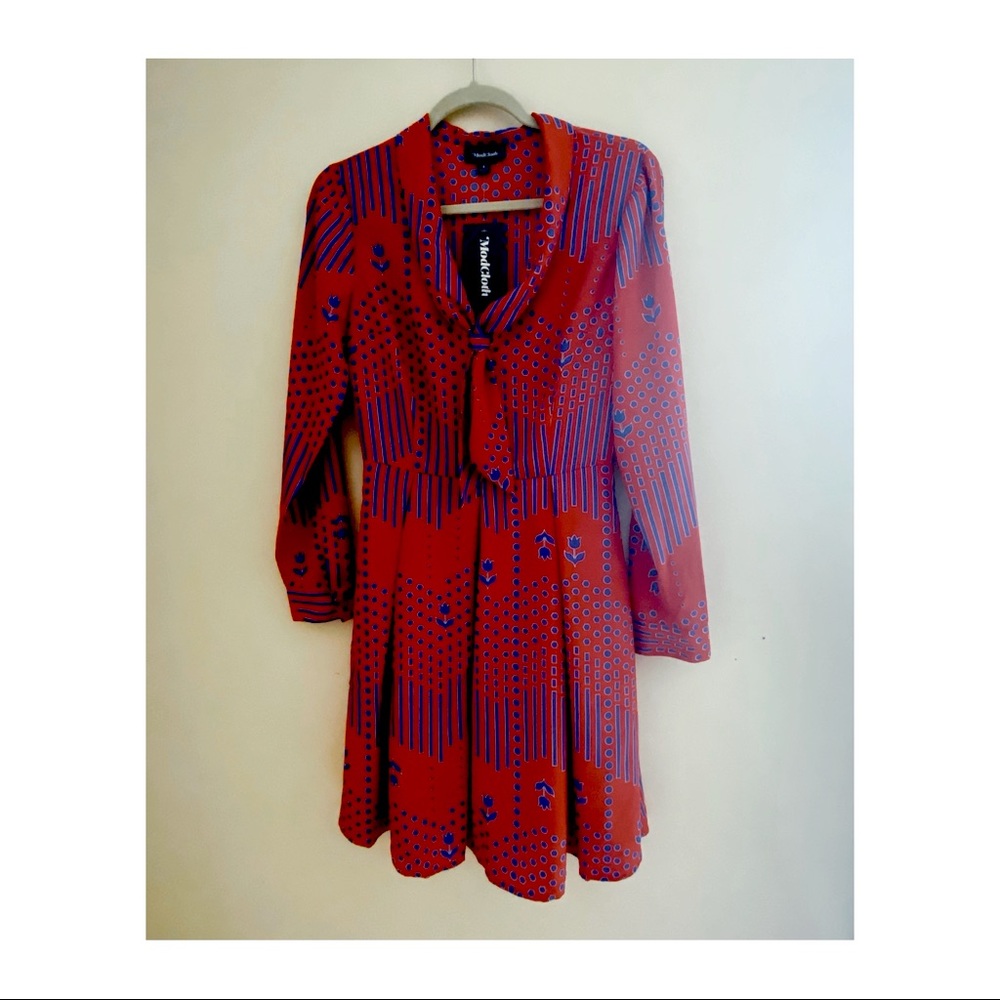 Floral Tie-Front Dress • Modcloth • Size 4